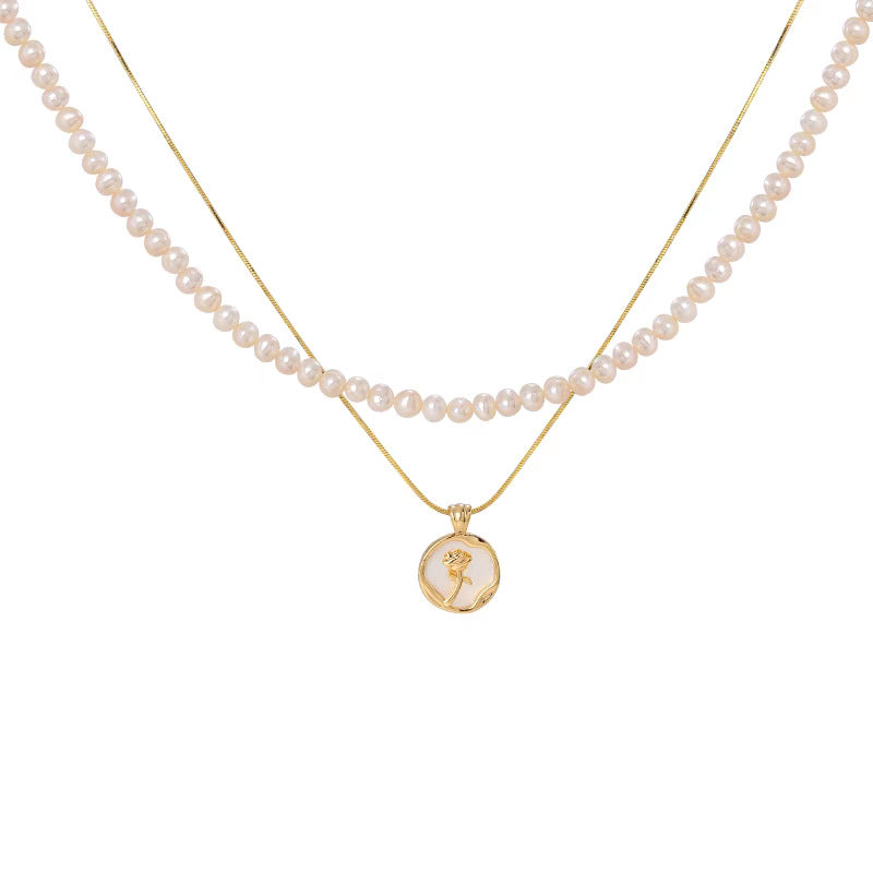 Rosa Pearl Necklace