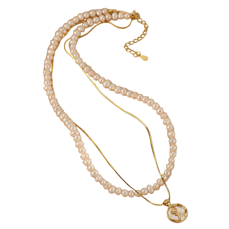 Rosa Pearl Necklace