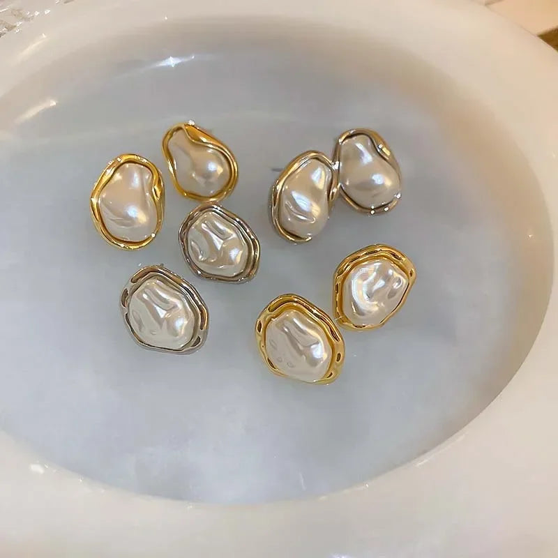 Nacre Pearl Studs